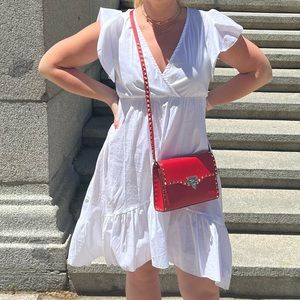 White Poplin Hi-Lo Dress from Croatia